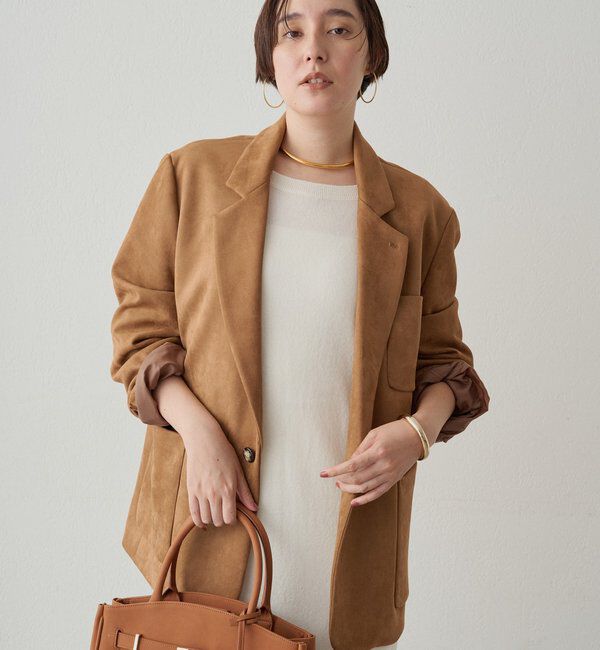  「フェイクスウェードジャケット」|ベスト・ジレ|