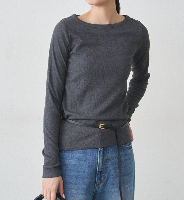  「BASICテレコロンT」|Tシャツ・カットソー|チャコールグレー