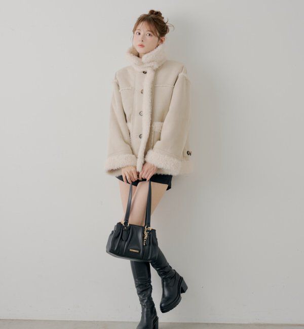  「2wayスタンドムートンルーズジャケット」|その他|