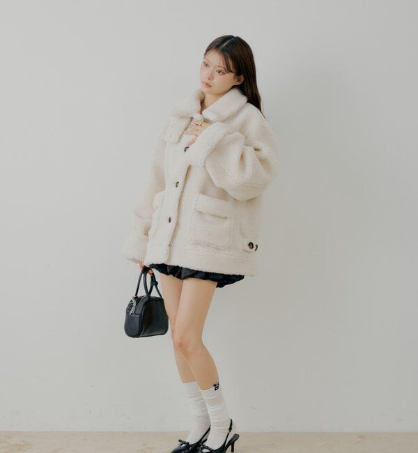  「2wayスタンドムートンルーズジャケット」|その他|