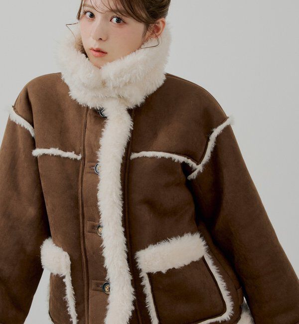  「2wayスタンドムートンルーズジャケット」|その他|