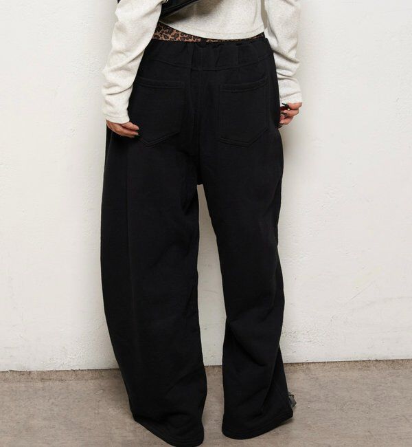  「【低身長・高身長対応】SLASH POCKET SWEAT EASY PANTS」|チノ|