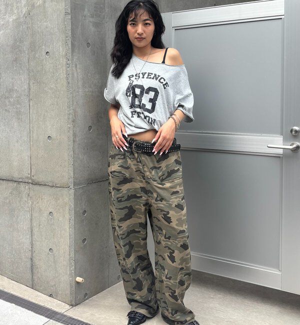  「【低身長・高身長対応】SLASH POCKET SWEAT EASY PANTS」|チノ|