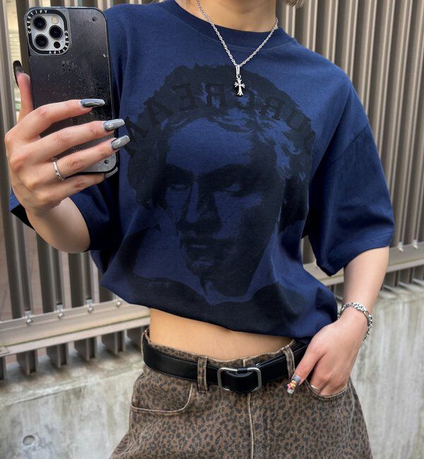 「HISTORICAL FIGURE T-SHIRT」|Tシャツ・カットソー|ネイビー
