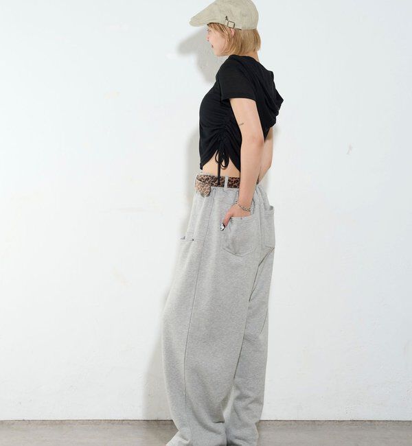  「【新色レース】シアー/レース  ヘンリー半袖パーカー」|Tシャツ・カットソー|