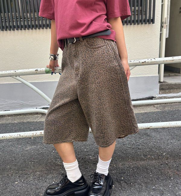  「PATTERNED TWILL SHORTS」|デニム|