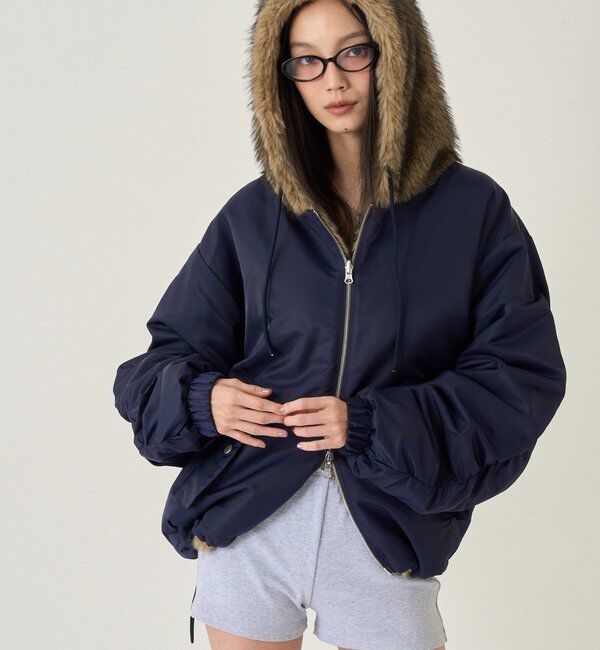  「【お気に入りNO.1】2WAY REVERSIBLE FUR BLOUSON 」|ブルゾン・スタジャン|