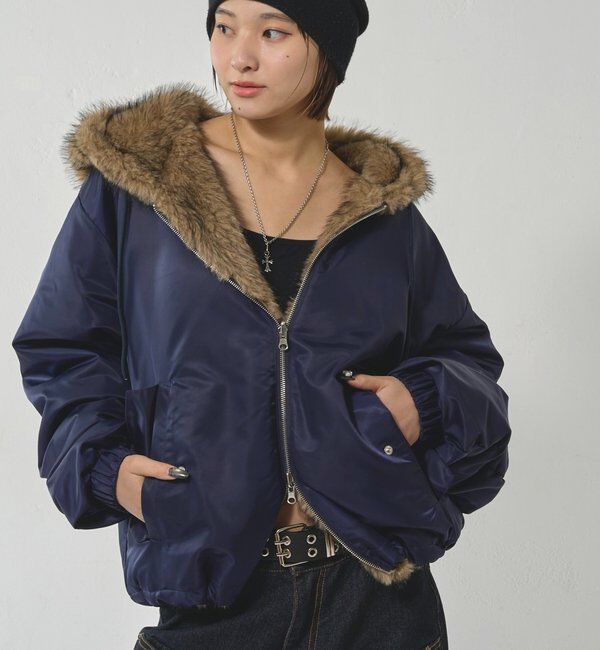  「【お気に入りNO.1】2WAY REVERSIBLE FUR BLOUSON 」|ブルゾン・スタジャン|