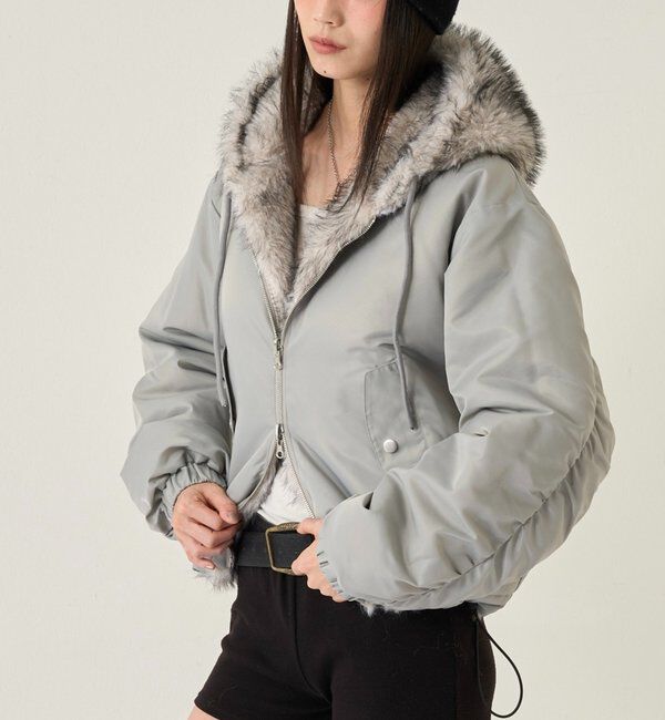  「【お気に入りNO.1】2WAY REVERSIBLE FUR BLOUSON 」|ブルゾン・スタジャン|