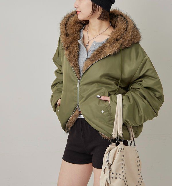  「【お気に入りNO.1】2WAY REVERSIBLE FUR BLOUSON 」|ブルゾン・スタジャン|