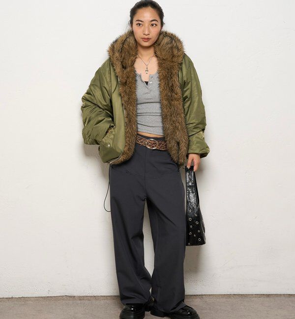  「【お気に入りNO.1】2WAY REVERSIBLE FUR BLOUSON 」|ブルゾン・スタジャン|