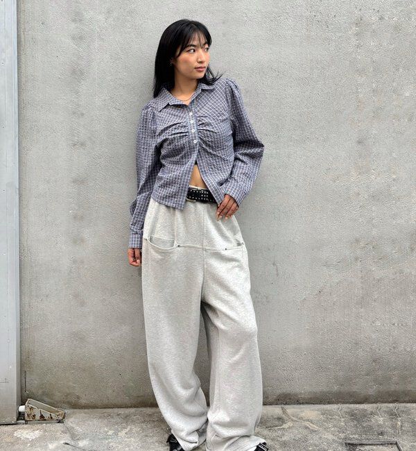  「パフスリーブギャザーブラウス」|シャツ・ブラウス|