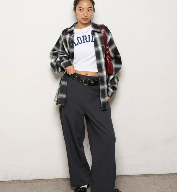  「KOOKYNオンブレチェックシャツ」|シャツ・ブラウス|