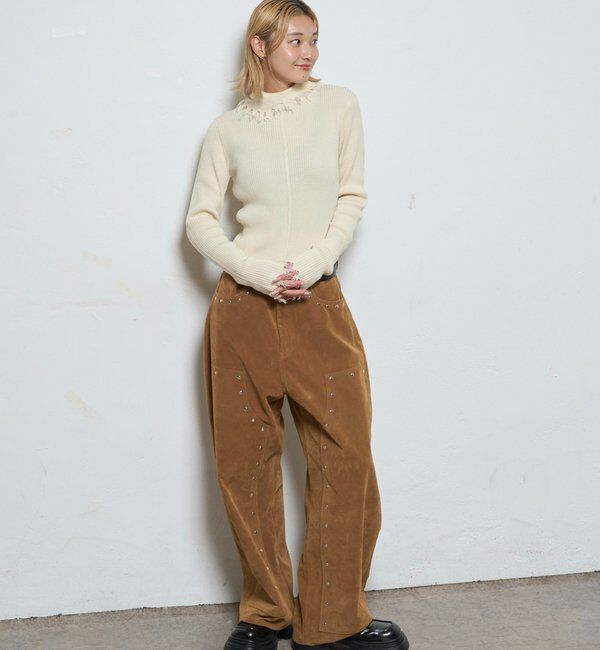 「SUEDE DOUBLE KNEE PANTS/スウェードダブルニーパンツ」|チノ|