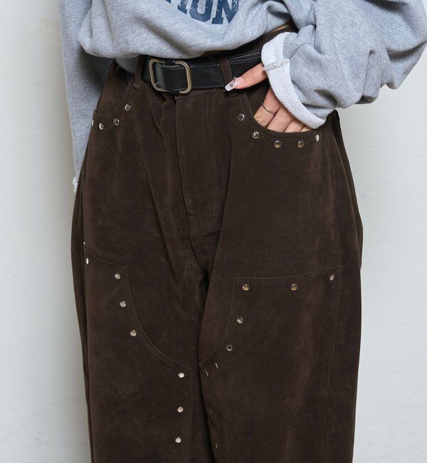 「SUEDE DOUBLE KNEE PANTS/スウェードダブルニーパンツ」|チノ|