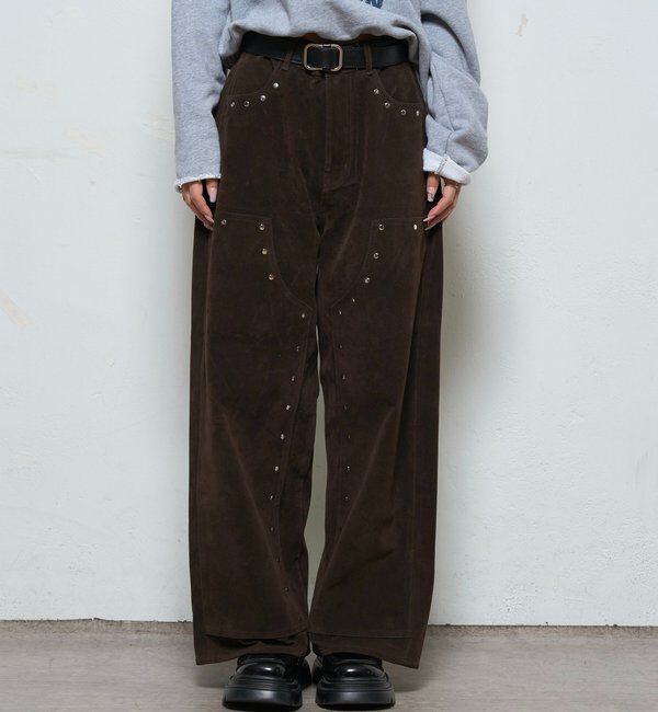 「SUEDE DOUBLE KNEE PANTS/スウェードダブルニーパンツ」|チノ|