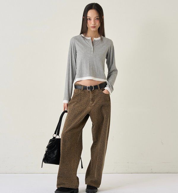  「LAYERED HENLEY TOPS」|Tシャツ・カットソー|