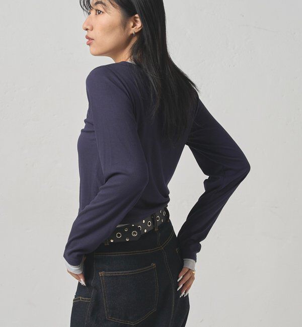  「LAYERED HENLEY TOPS」|Tシャツ・カットソー|