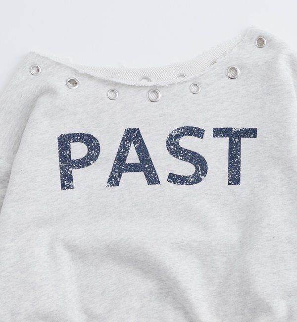  「EYELET OFF-SHOULDER LOGO SWEAT」|Tシャツ・カットソー|