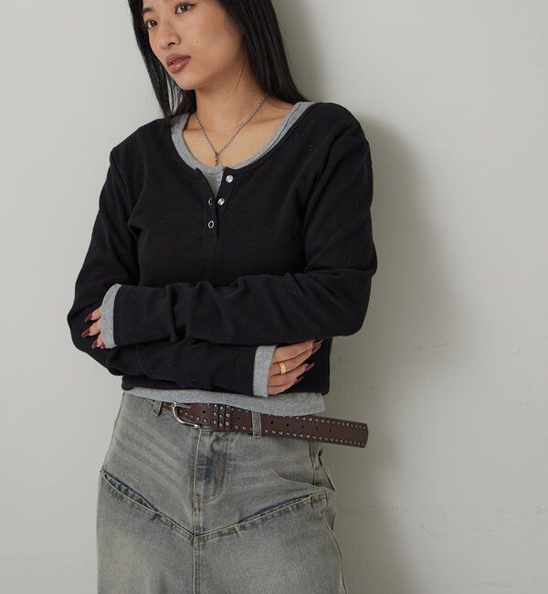  「RING DOT L/S TOPS」|Tシャツ・カットソー|