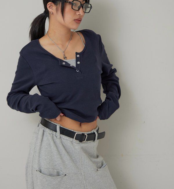  「RING DOT L/S TOPS」|Tシャツ・カットソー|