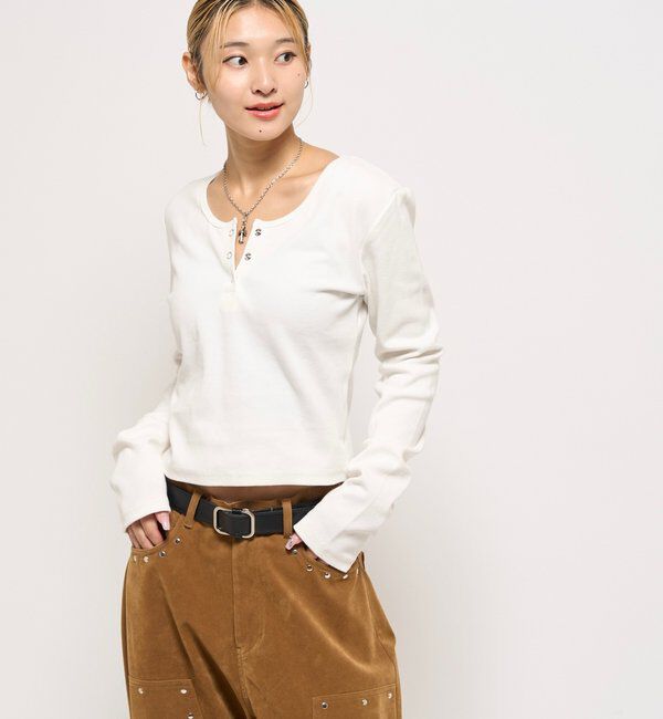  「RING DOT L/S TOPS」|Tシャツ・カットソー|