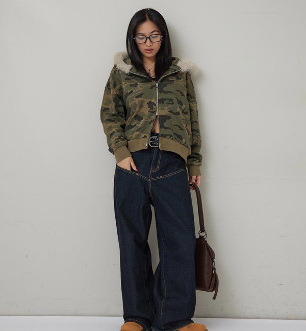  「SLASH POCKET FUR PARKA」|パーカー|