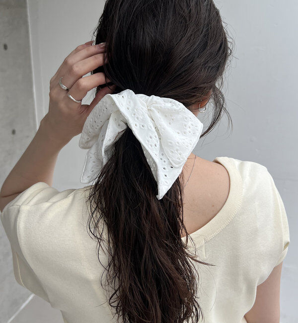  「〈GOLDY/ゴールディ〉アイレットレースシュシュ」|リング|