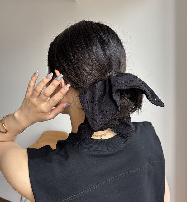  「〈GOLDY/ゴールディ〉アイレットレースシュシュ」|リング|