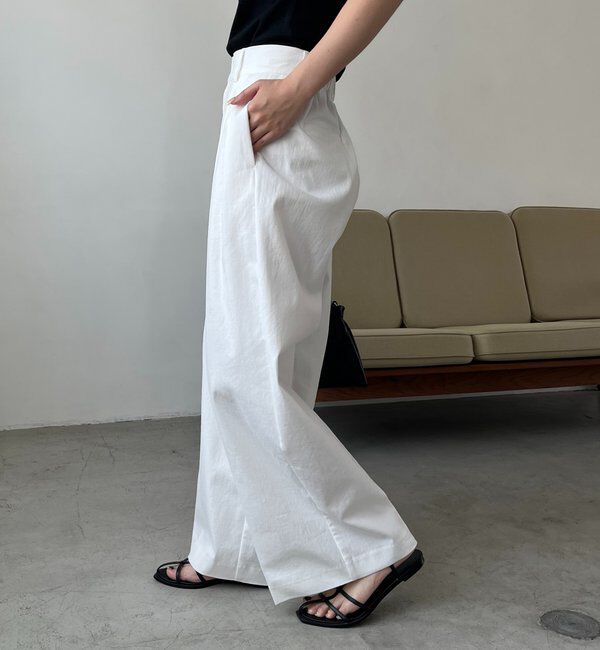  「【選べる4サイズ展開】2タックコットンパンツ」|チノ|