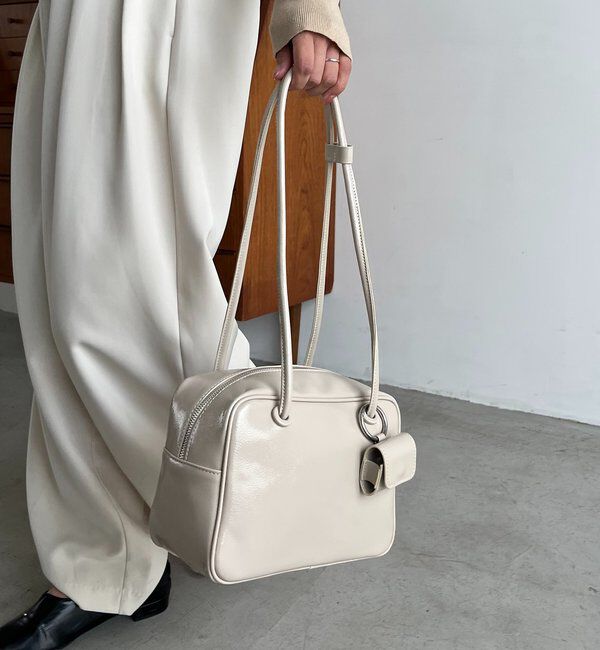  「エナメルスクエアボストンバッグ」|トートバッグ|