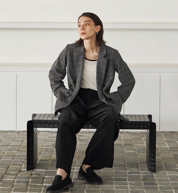  「【全骨格細見え◎】Wテーラージャケット」|テーラードジャケット|