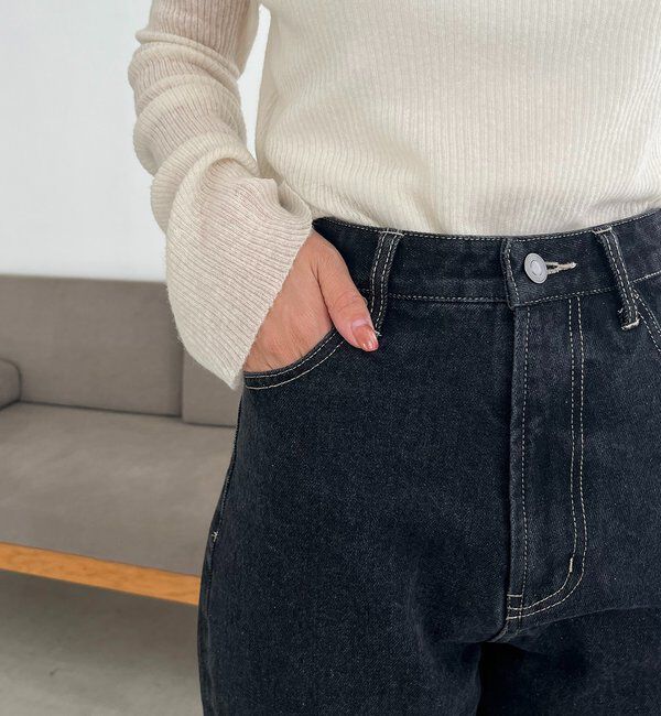  「【新色/人気アイテムがアップグレード】13ozハイウエストストレートデニム」|デニム|