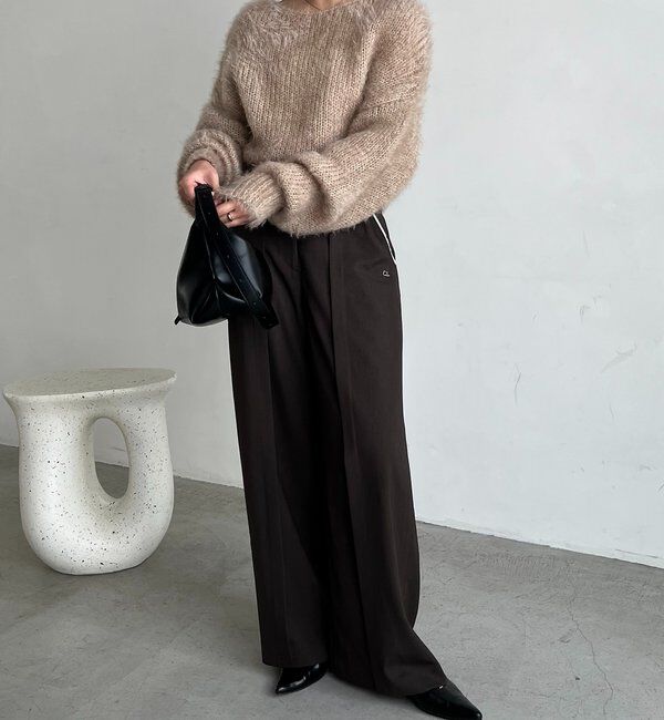  「フェザーラウンドプルオーバー」|ニット・セーター|