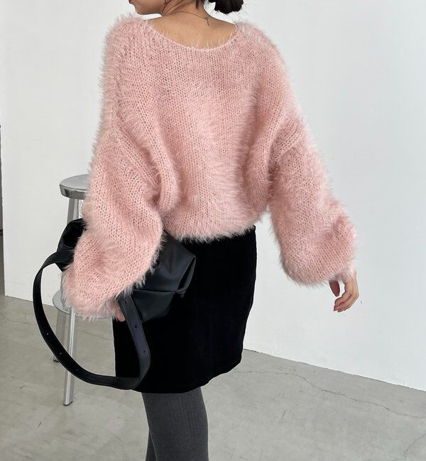  「フェザーラウンドプルオーバー」|ニット・セーター|