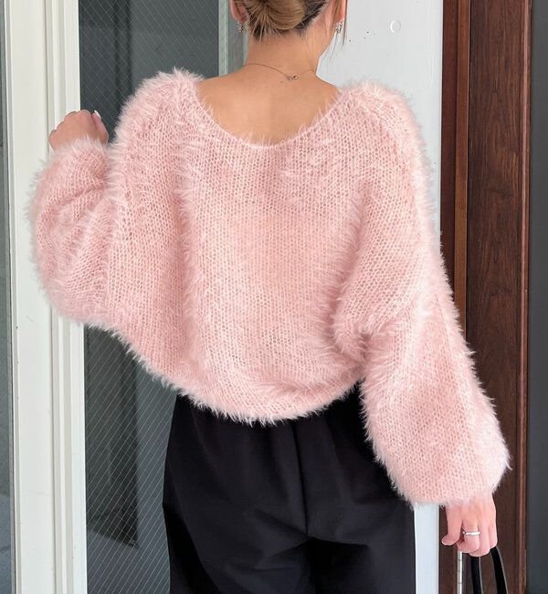  「フェザーラウンドプルオーバー」|ニット・セーター|