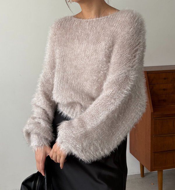  「フェザーラウンドプルオーバー」|ニット・セーター|