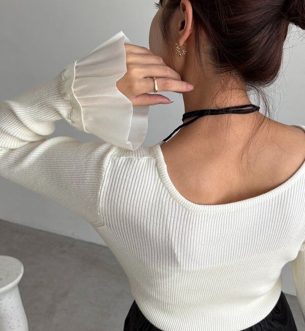  「フレアカフスニット」|ニット・セーター|