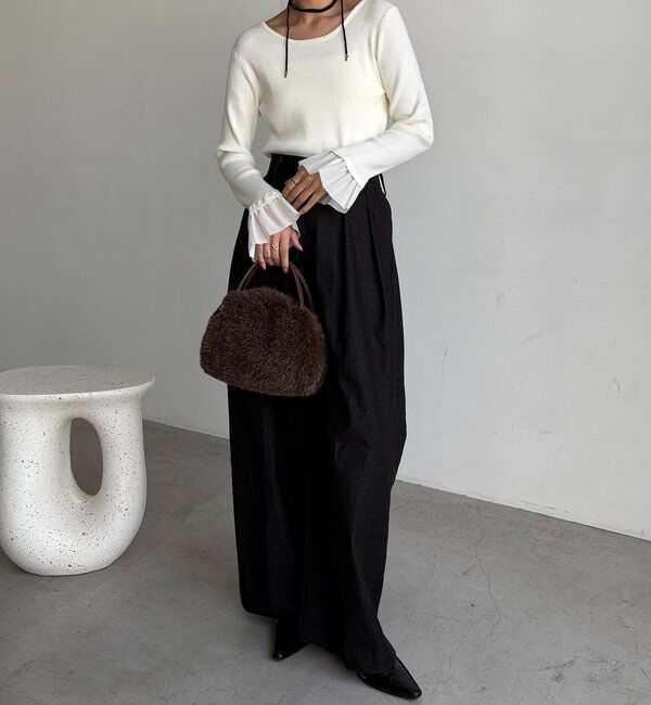  「フレアカフスニット」|ニット・セーター|