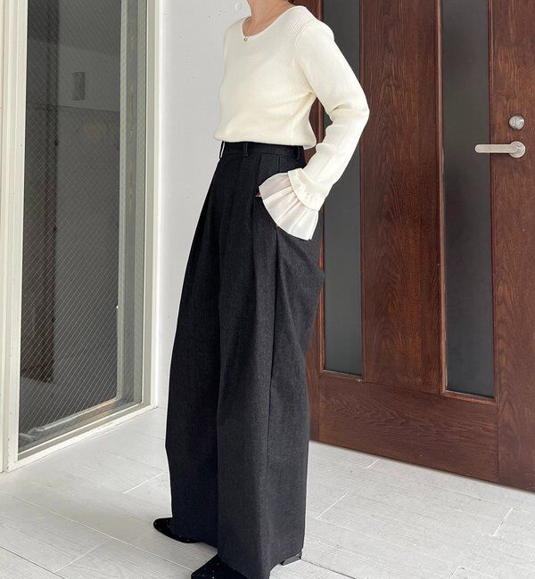  「フレアカフスニット」|ニット・セーター|