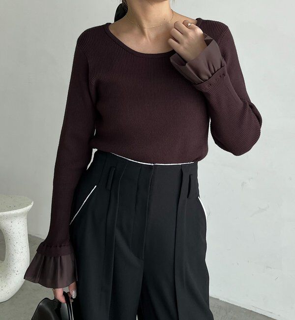  「フレアカフスニット」|ニット・セーター|