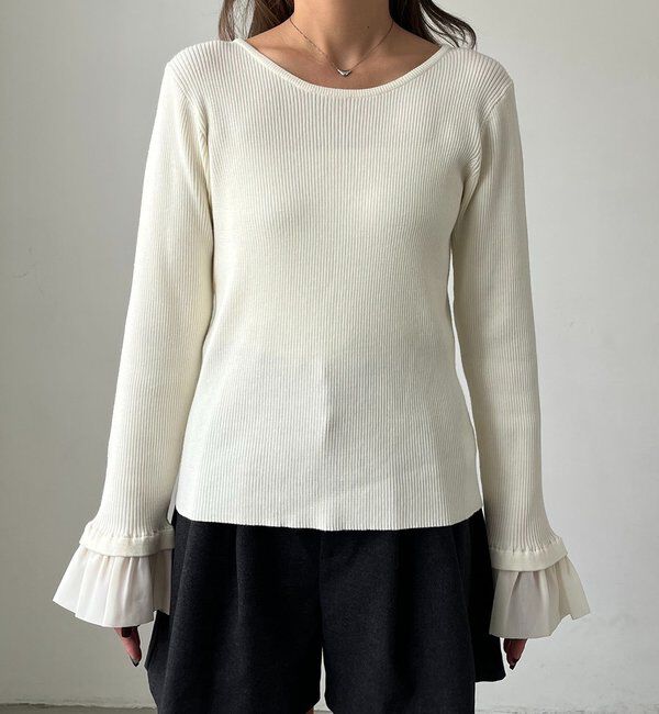  「フレアカフスニット」|ニット・セーター|