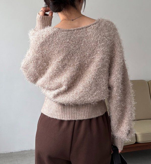  「フェザーラップカーディガン」|カーディガン|