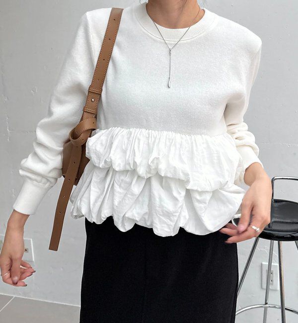  「バルーンティアードプルオーバー」|ニット・セーター|