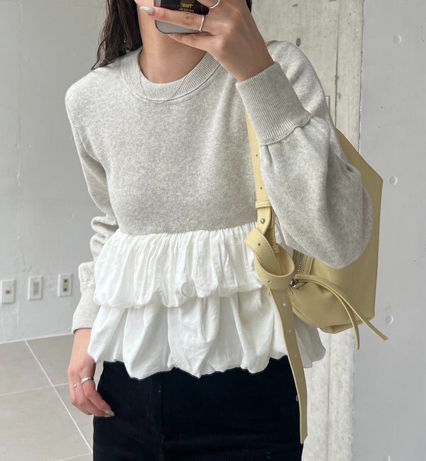  「バルーンティアードプルオーバー」|ニット・セーター|