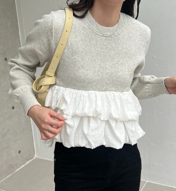  「バルーンティアードプルオーバー」|ニット・セーター|