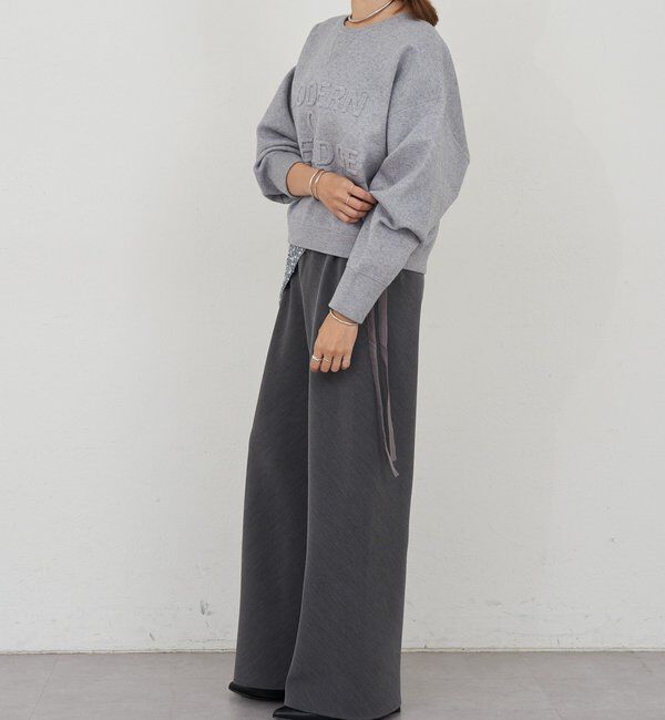  「ダブルクロスワイドパンツ」|チノ|