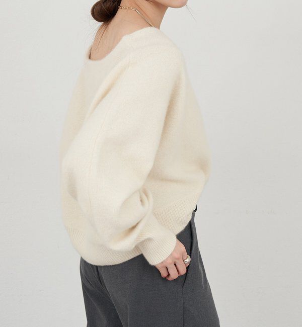  「ファーウールオフショルニット」|ニット・セーター|
