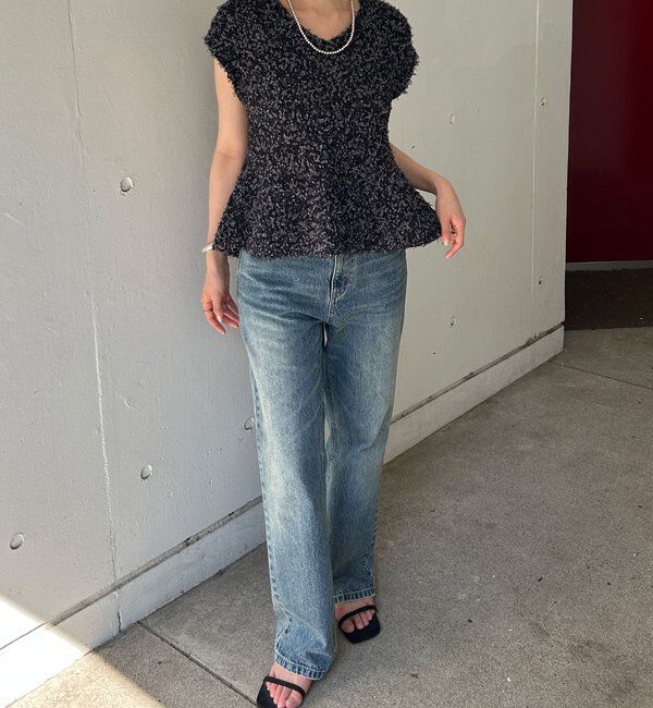  「《３サイズ展開》ストレートデニム」|デニム|