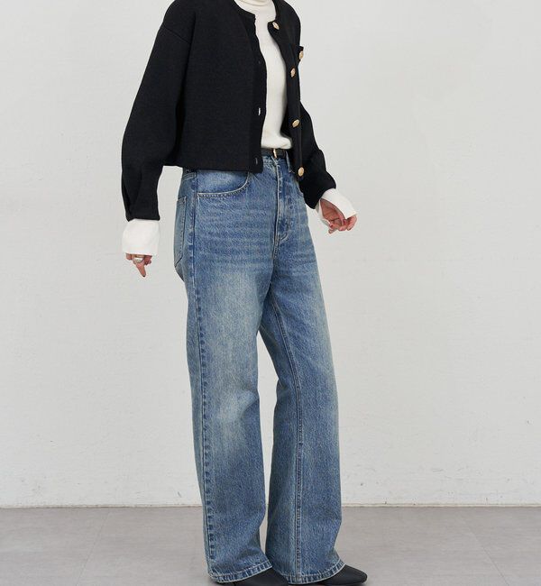  「《３サイズ展開》ストレートデニム」|デニム|